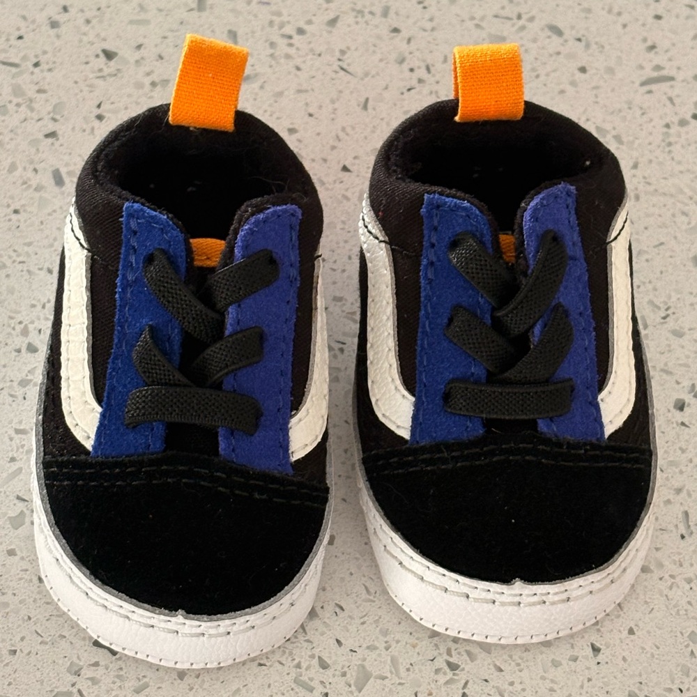 Stylish Black and Blue Vans Shoes